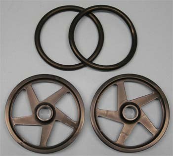 O-Ring Wheels 2&quot; Black (2)
