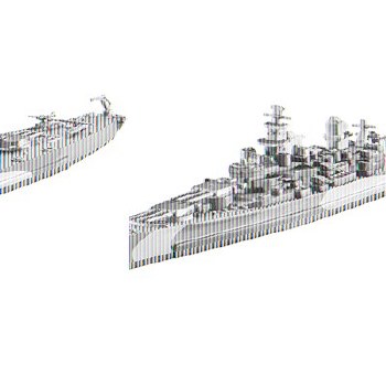 BATTLESHIP USS MISSOURI  (WWII)   1/1200