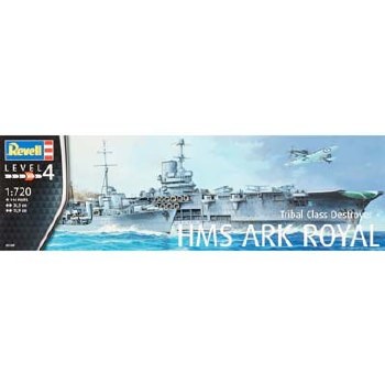 HMS ARK ROYAL &amp; TRIBAL CLASS  DESTROYER 1/720