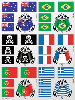 Flags 2 Sticker Sheet