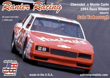 1/24 Ranier Racing #28 Monte Carlo 1984 Winner - Driver by Cale Yarborough Model Kit