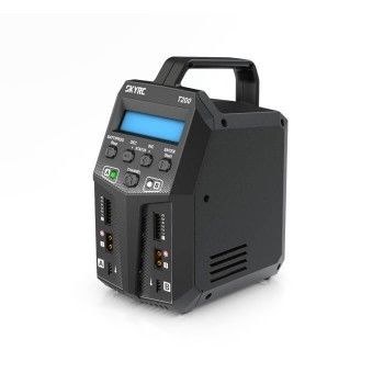 SkyRC T200 Dual Balance Charger / Discharger 100W X 2, 12A - Includes Hobby Details LiPo Safe Bag