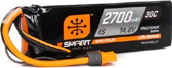 2700mAh 4S 14.8V Smart LiPo Battery 30C; IC3