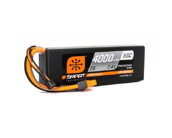 4000mAh 2S 7.4V Smart LiPo Battery 50C; IC3