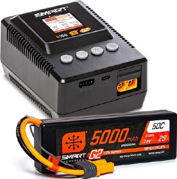 Smart Powerstage: 5000mAh 2S LiPo &amp; S155 Charger