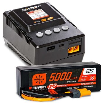 Smart Powerstage: 5000mAh 3S G2 LiPo &amp; S155 Charger