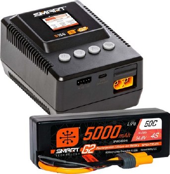 Smart Powerstage: 5000mAh 4S G2 LiPo &amp; S155 Charger