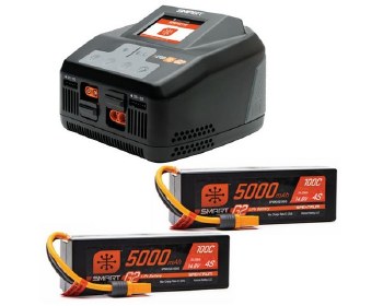 Smart Powerstage 8S Surface Bundle:  (2) G2 5000mAh 4S LiPo IC5 &amp; S2100 Charger