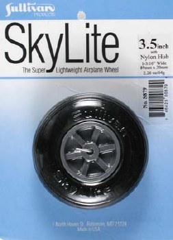 Skylite Wheel w/Tread,3-1/2&quot;