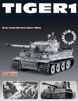 R/C 2.4 GERM TIGER I FULL METAL, EAR, BB