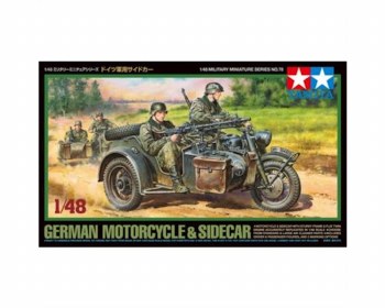 1/48 German Motorcycle &amp; Sidecar