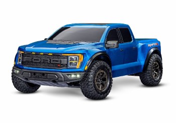 Traxxas Ford Raptor R (Metallic Blue): 1/10 Pro Scale 4WD Replica Truck. Ready-To-Race with TQi Trax