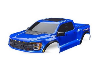 Traxxas Body, Ford Raptor R, Complete (Blue) (Includes Grille, Tailgate Trim, Side Mirrors, Decals,