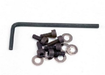 3x8mm Cap Head Screw w/Wrench &amp; Washers (6)