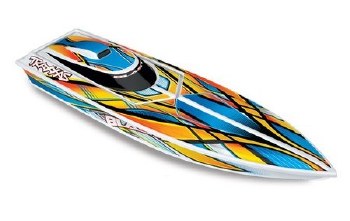 Blast 24&quot; High Performance RTR Race Boat, 6 Cell ID NiMh, DC Charger - Orange
