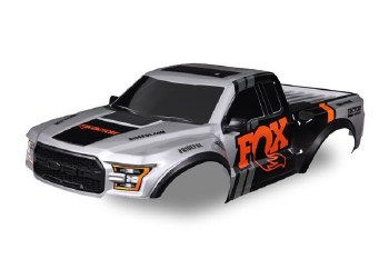 Traxxas Body, 2017 Ford Raptor??, Fox (heavy duty)/ decals (includes latches and latch mounts for cl