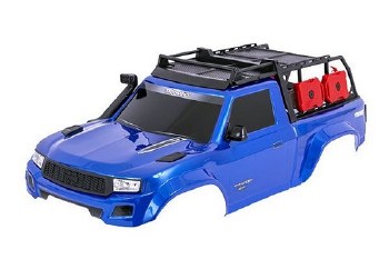 Traxxas Body TRX-4 Sport, Complete, Blue (Painted, Decals Applied) (Includes Grille, Side Mirrors, D