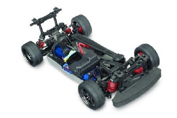 Traxxas 4-Tec 2.0 VXL AWD Chassis-Only: 1/10 Scale AWD On-Road, Fully-Assembled, Waterproof, TQi 2.4