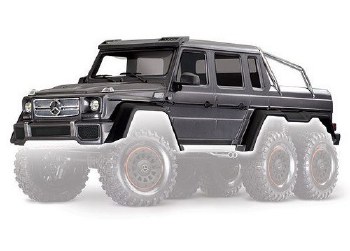 Traxxas Body, Mercedes-Benz G 63, complete (Matte Graphite Metallic) (includes grille, side mirrors,