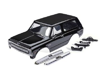 Traxxas Body, Chevrolet Blazer (1969), complete, black (painted) (includes grille, side mirrors, doo