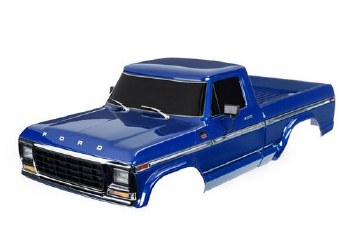 Traxxas Body Ford F-150 (1979), Complete, Blue (Painted, Decals Applied) (Includes Grille, Side Mirr