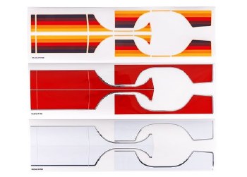 Traxxas Decal Sheets, Ford F-150 (1979) (red, white, &amp; freewheel) (fits #9230 body)