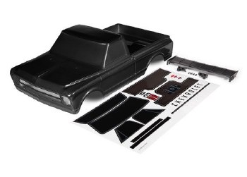 Traxxas Body, Chevrolet C10 (black) (includes wing &amp; decals) (requires #9415 series body accessories
