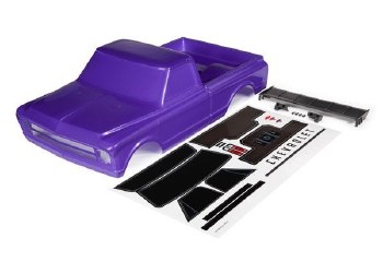 Traxxas Body, Chevrolet C10 (purple) (includes wing &amp; decals) (requires #9415 series body accessorie