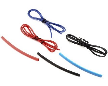 Silicone Wire Set (Red, Black &amp; Blue) (3) (1.9') (18AWG)