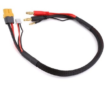 2S Charge/Balance Adapter Cable (XT60 Female to 4mm Bullets)
