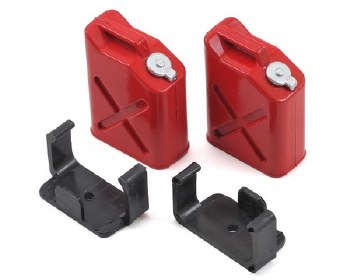 1/10 Crawler Scale &quot;Jerry Can&quot; Accessory Set (Fuel Cans) (Red)