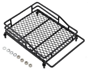 1/10 Crawler Scale Metal Mesh Roof Rack Luggage Tray (14x10x3.5cm)