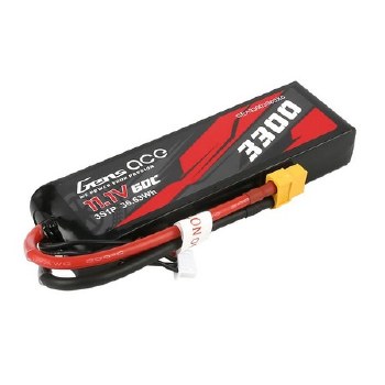 3300mAh 11.1V 60C liPo Battery - XT60 Plug 137x43x22mm