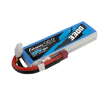 3300mAh 11.1V 45C liPo Battery - Deans Plug 136x42x23mm