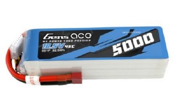 5000mAh 45C 5S 18.5V lipo Battery Pack With Deans Plug