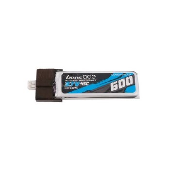 600mAh 3.7V 45C 1S1P lipo Battery Pack With JST-PHr Plug