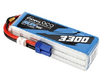 3300mAh 14.8V 45C 4S1P liPo Battery Pack with Deans Plug