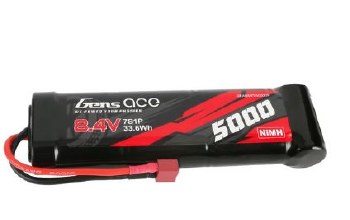5000mAh 8.4V NiMH Battery Flat Style with Deans Plug