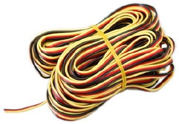 50' 3-Color Heavy Gauge Servo Wire