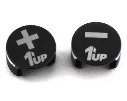 1UP Racing LowPro Bullet Plug Grips (Black/Black)