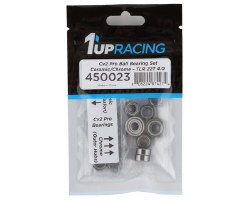 1UP Racing TLR 22T 4.0 Cv2 Pro Bearing Set (Ceramic/Chrome)