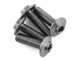 1UP Racing Titanium Pro Duty Lockdown Head Screws (4) (3x10mm)