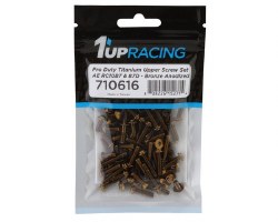 1UP Racing RC10B7/RC10B7D Pro Duty Titanium Upper Screw Set (Bronze) (73)