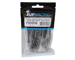 1UP Racing RC10B7/RC10B7D Pro Duty Titanium Upper Screw Set (Raw Silver)(73)