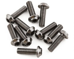 1UP Racing Titanium Pro Duty LowPro Head Screws (10) (3x10mm)