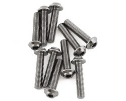 1UP Racing Titanium Pro Duty LowPro Head Screws (10) (3x14mm)