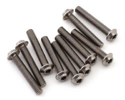 1UP Racing Titanium Pro Duty LowPro Head Screws (10) (3x18mm)