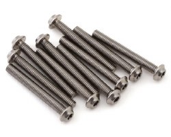 1UP Racing Titanium Pro Duty LowPro Head Screws (10) (3x24mm)