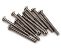 1UP Racing Titanium Pro Duty LowPro Head Screws (10) (3x30mm)