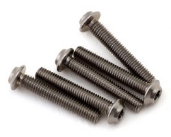 1UP Racing Titanium Pro Duty LowPro Head Screws (5) (3x18mm)